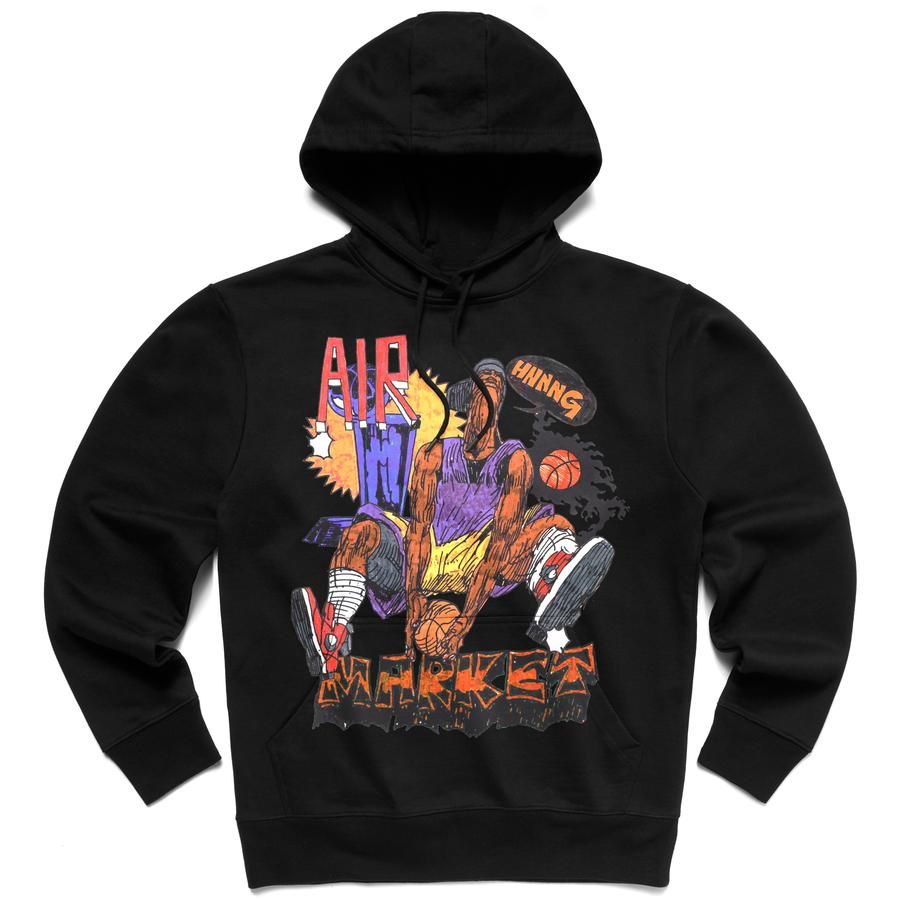 Sweatshirt MARKET Hnnng Hoodie Sort | 397000199/0001, 1