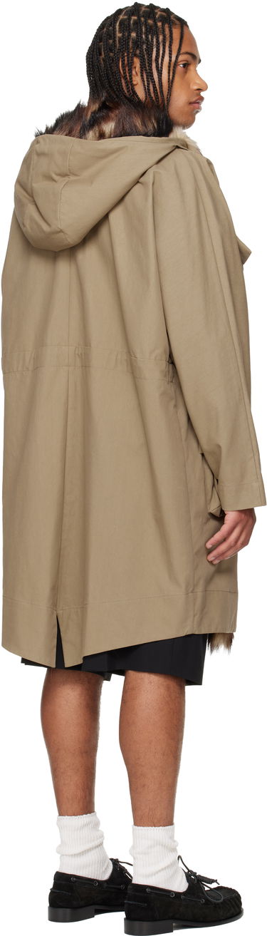 Parka Simone Rocha Simone Rocha Multi Pocket Faux Fur Lined Parka Coat Beige | 2078B 1267, 2