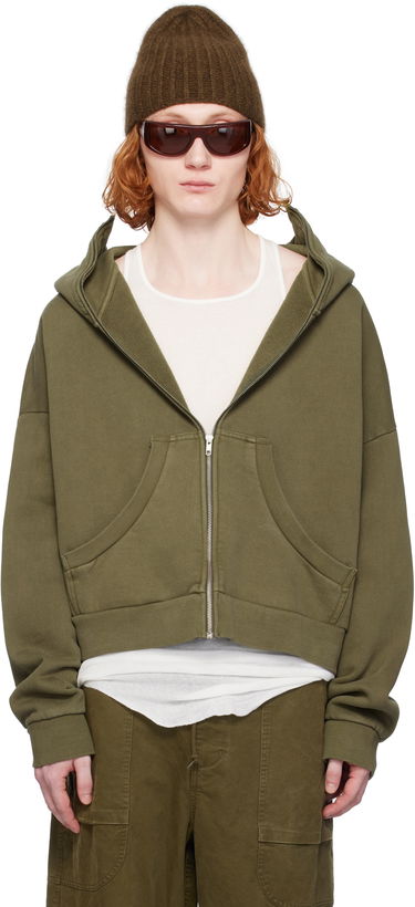 Sweatshirt Entire Studios Hoodie Full Zip Grøn | ES2106MI, 4
