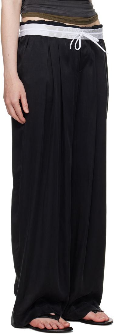 Bukser Alexander Wang Alexander Wang Pre-Styled Turn-Down Waistband Trousers Beige | 1WC2254844, 4