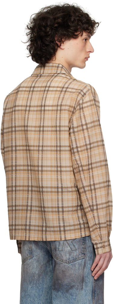 Skjorte Represent Clo Represent Sheer Flannel Shirt Beige | MLM2907, 2