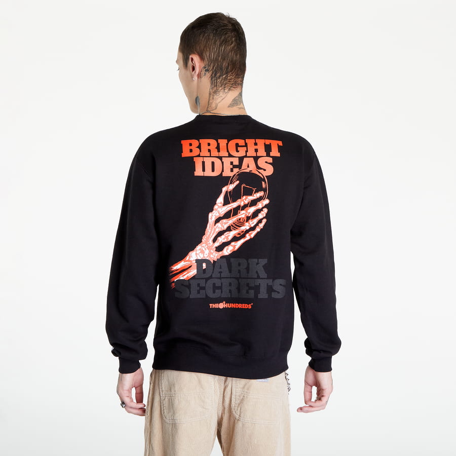 Sweatshirt THE HUNDREDS Bright Ideas Crewneck Sweatshirt Sort | T22F202038 BLK, 1
