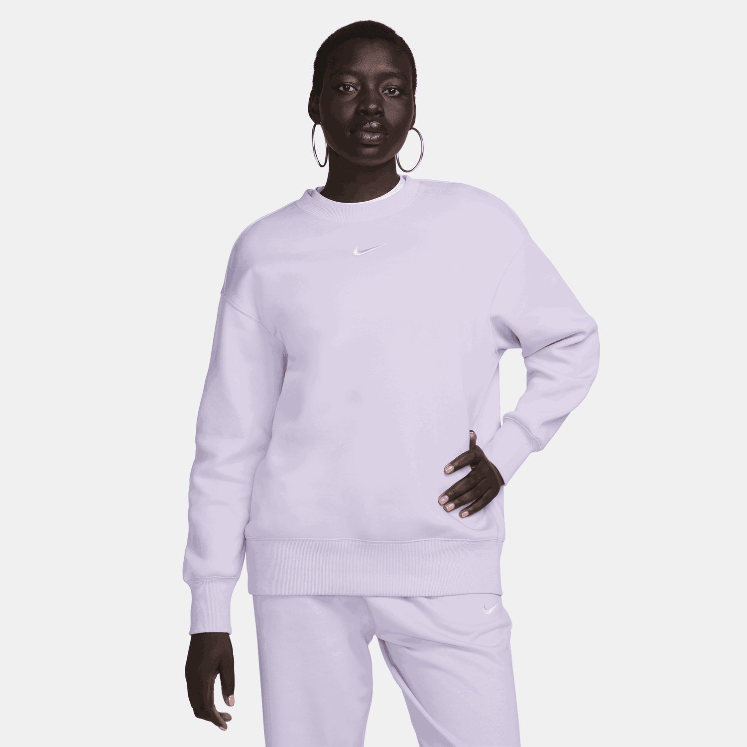 Sweatshirt Nike Sportswear Phoenix Fleece Lilla | DQ5733-511, 0