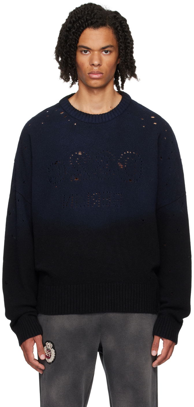 Sweater 032C Laser Selfie Sweater Blå | F24-URK-1512-050