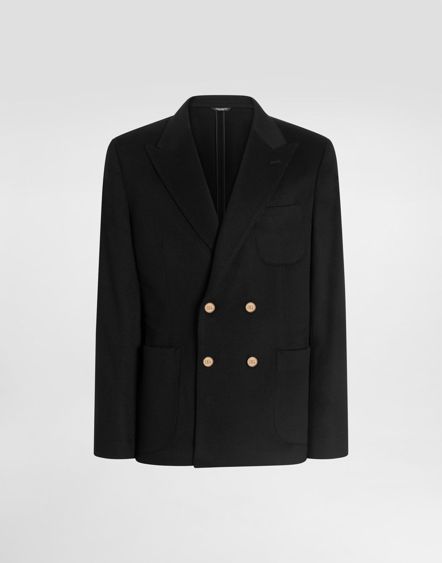 Jakke Dolce & Gabbana Double-breasted Portofino Cashmere Jacket Sort | G2NZ2TGJ763N0000, 0