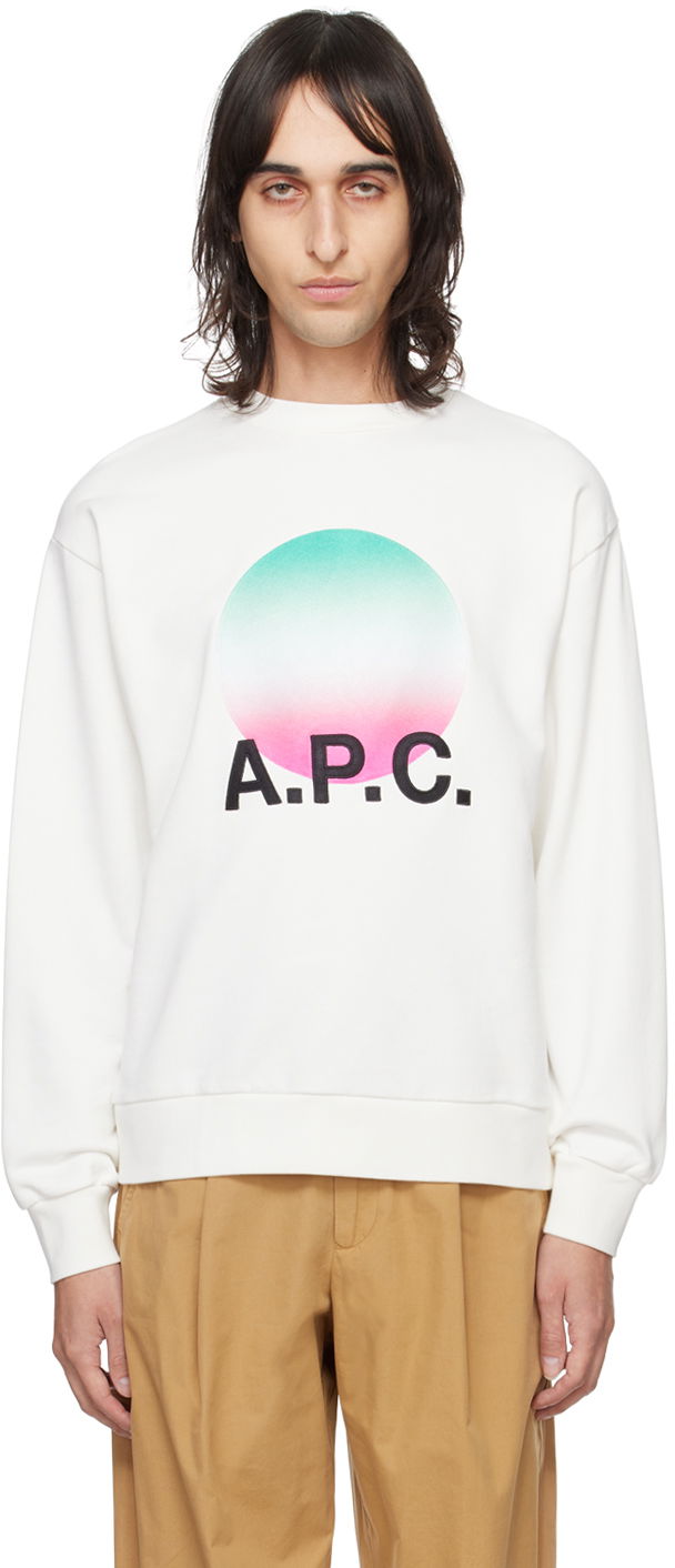 Sweatshirt A.P.C. Sunset Sweatshirt Hvid | COEIP-H27905