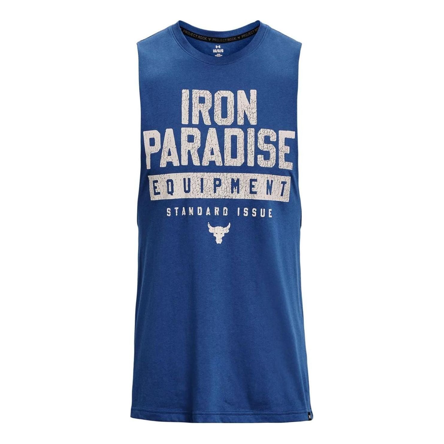 Tanktop Under Armour Project Rock Iron Muscle Tank Blå | 1377290-471, 0