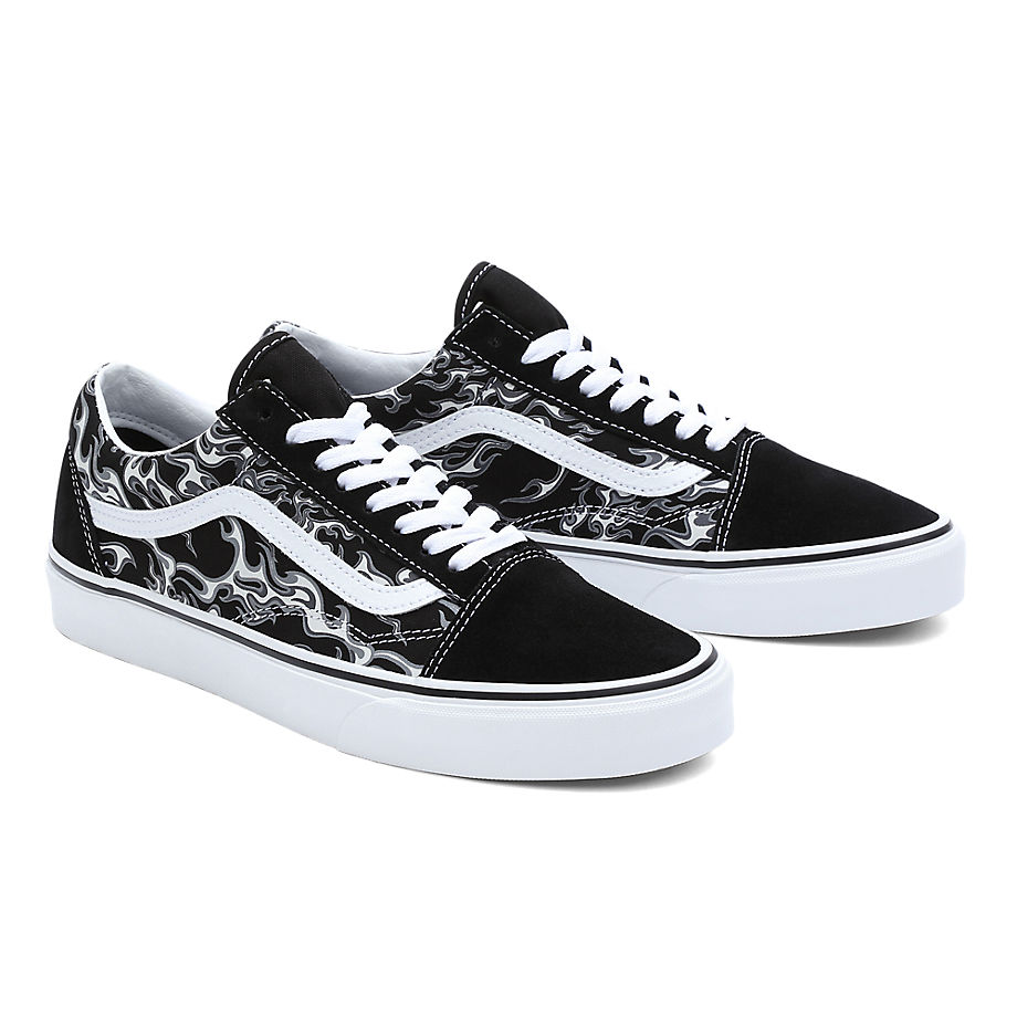 Sneakers og sko Vans Chaussures Flames Sort | VN0007NTBMX, 0