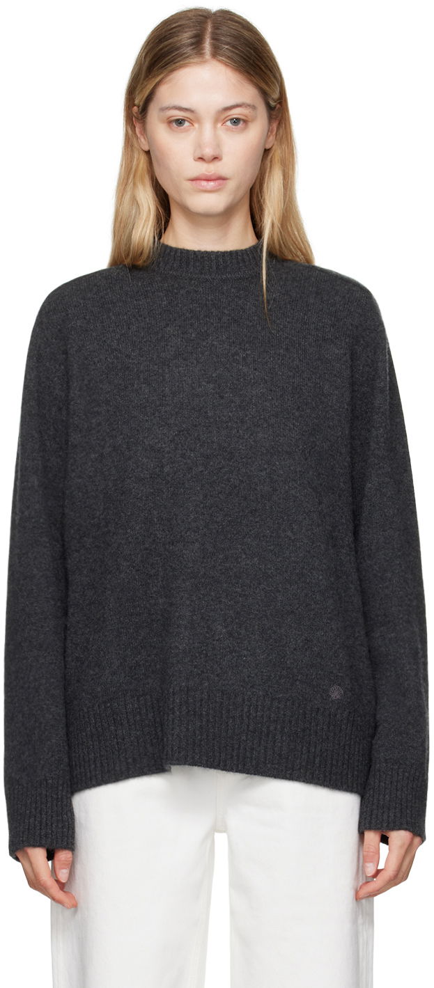 Sweater Loulou de Saison Loulou de Saison Baltra Crewneck Sweater Grå | BALTRA, 0