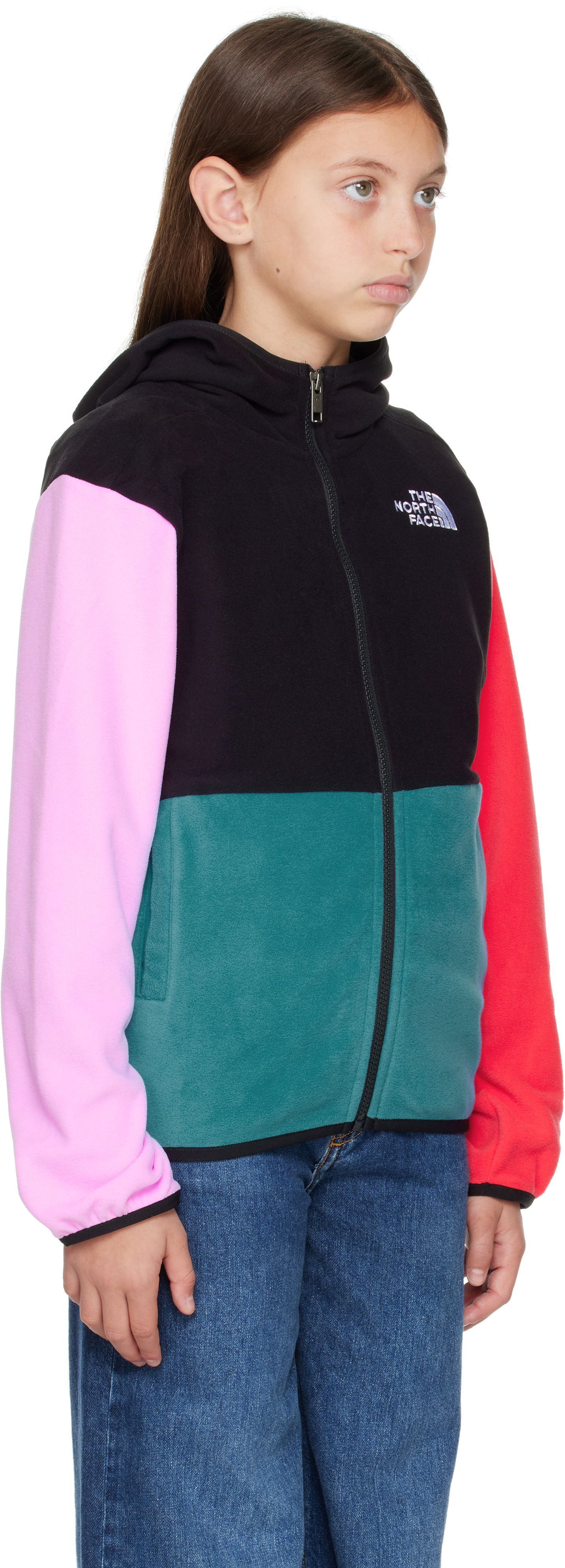 Jakke The North Face Kids' Glacier Full-Zip Hooded Fleece Jacket Flerfarvet | NF0A8AZK, 1
