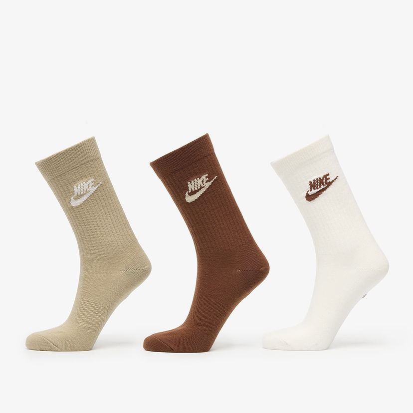 Sokker Nike Sportswear Everyday Essential Crew Socks 3-Pack Hvid | DX5025-904