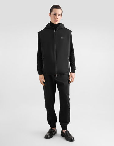 Vest Dolce & Gabbana Dolce & Gabbana Technical Fabric Hooded Vest Sort | G9AOGTFUGS1N0000, 1