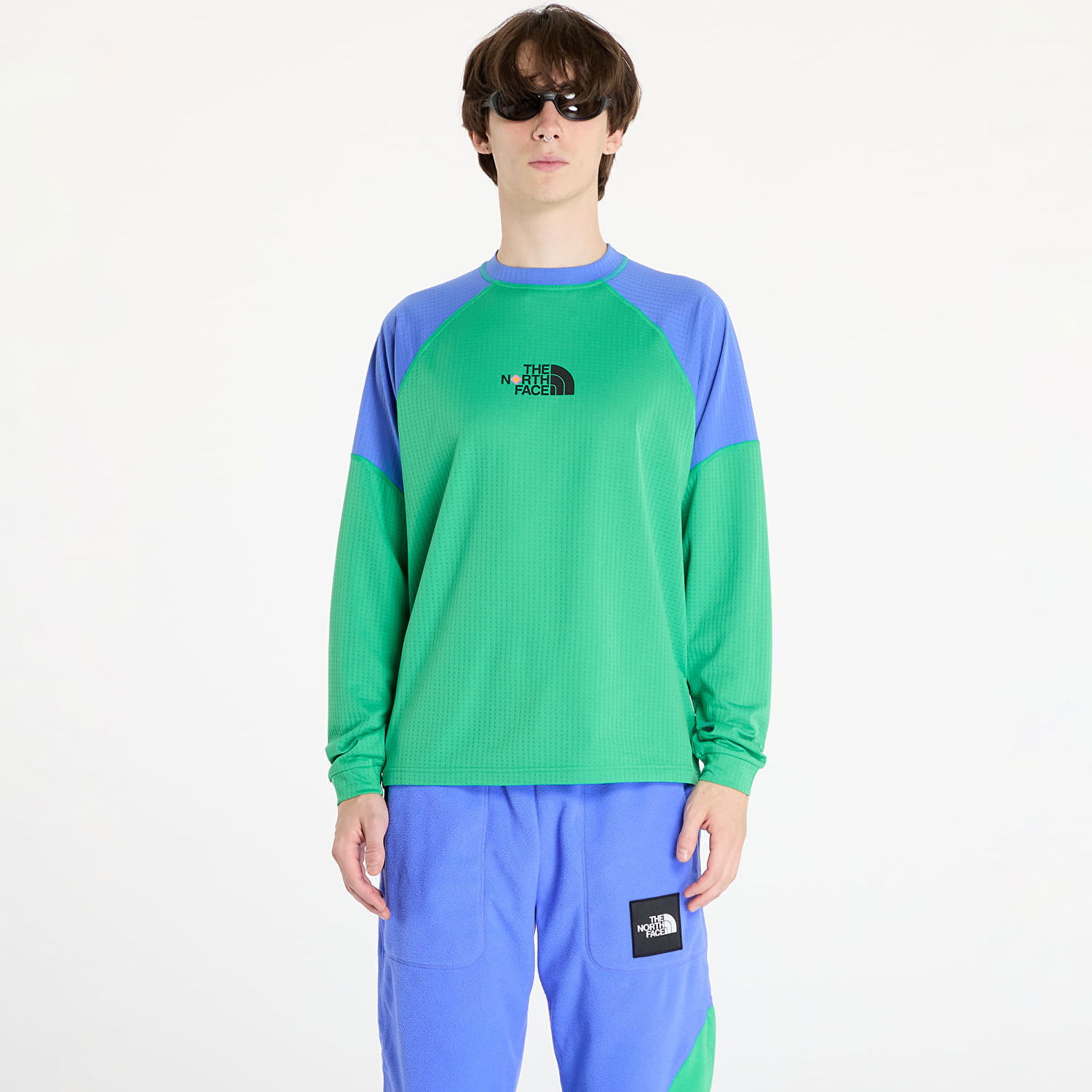 T-shirt The North Face Yinka Ilori x Long Sleeve Tech Tee Optic Emerald Grøn | NF0A89GMPO81, 0