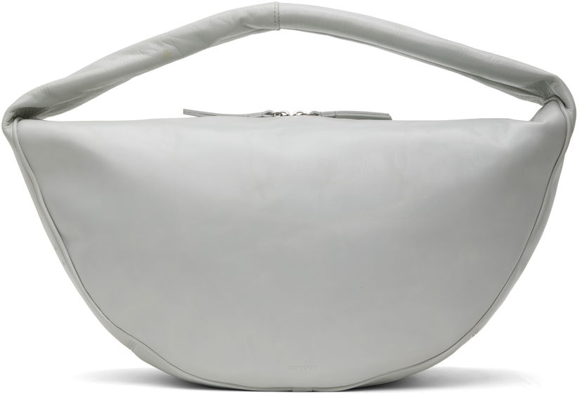 Håndtaske BY FAR BY FAR Maxi Cush Shoulder Bag Grå | MWBSB022CL034WH025PL