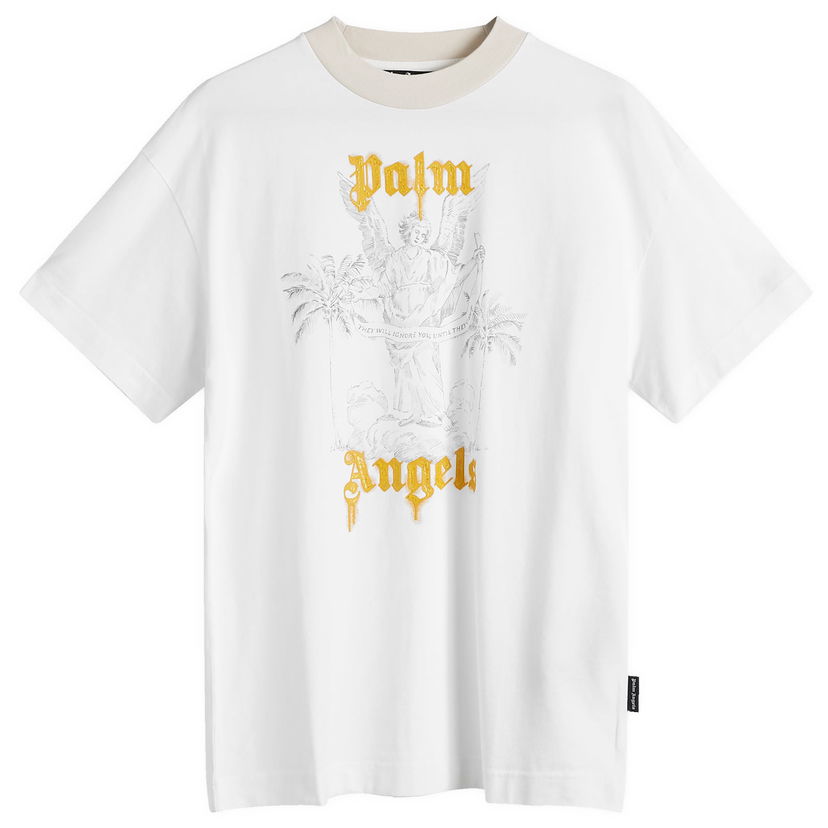 T-shirt Palm Angels Angel Pencil T-Shirt Hvid | PMAA001F24JER0040322