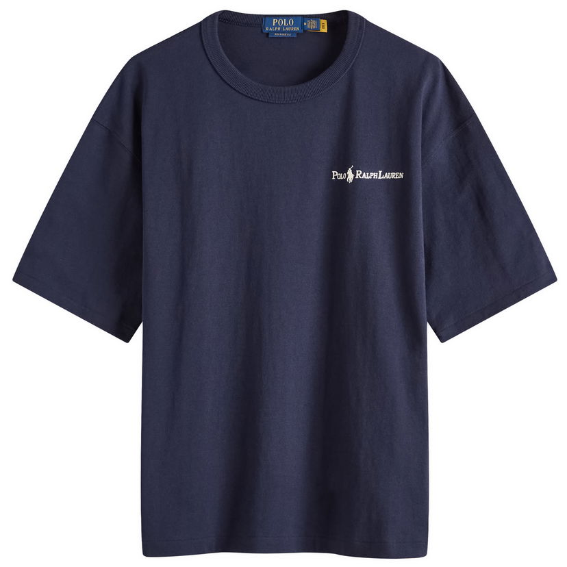 T-shirt Polo by Ralph Lauren Ralph Lauren Relaxed Fit Chest Logo T-Shirt Mørkeblå | 710964714002