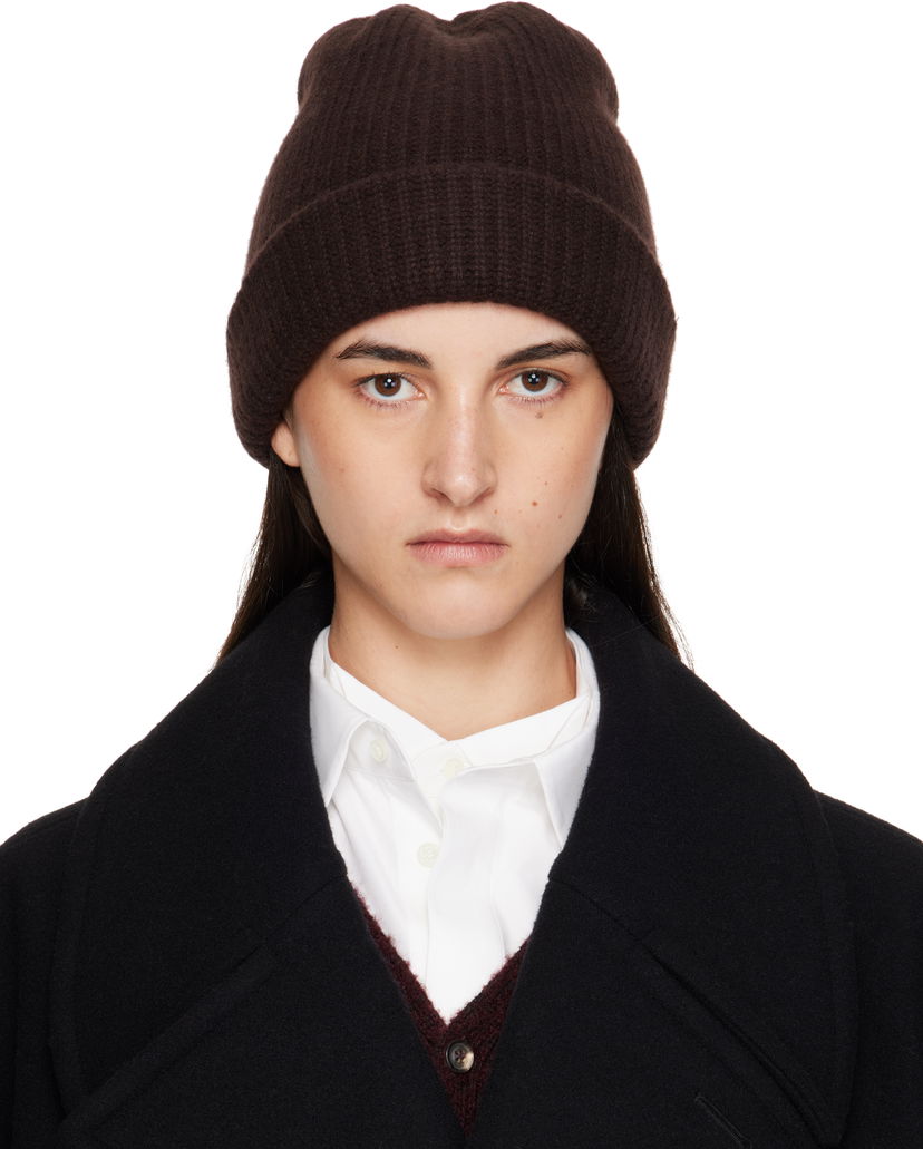 Beanie Maison Margiela Maison Margiela Cashmere Beanie Brun | S50TB0014 M13145