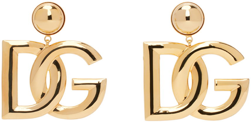 Øreringe Dolce & Gabbana Gold 'DG' Earrings Metalisk | WEN6P3 W1111, 0