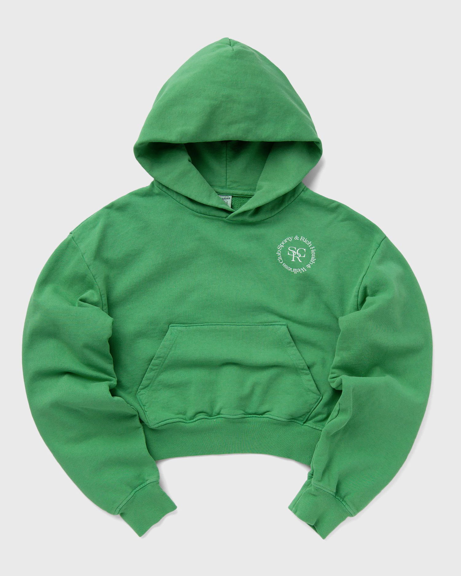 Sweatshirt Sporty & Rich SRHWC Cropped Hoodie Grøn | WS070S405SV, 0