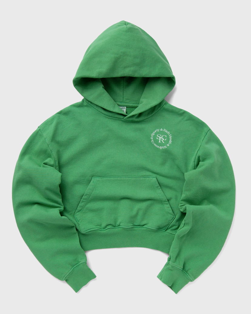 Sweatshirt Sporty & Rich SRHWC Cropped Hoodie Grøn | WS070S405SV