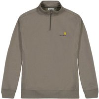 Sweatshirt Carhartt WIP Half Zip American Script , Teide Grå | I027014.1CRXX, 0