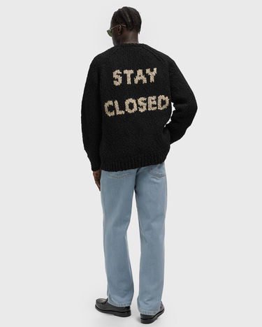 Sweater CLOSED Chunky Knit Crewneck Raglan Jumper Sort | C86804-94B-SI-100, 1