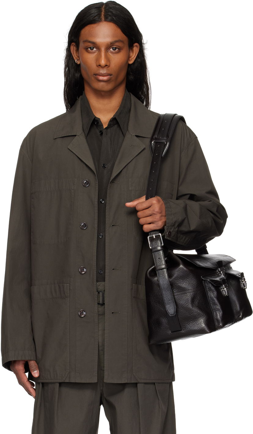 Håndtaske LEMAIRE Lemaire Workwear Shirt Jacket Sort | OV1013 LF1356