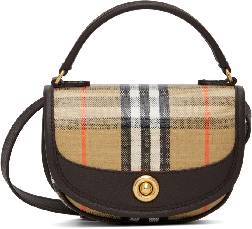 Håndtaske Burberry Burberry Highlands Mini Bag Beige | 8112240