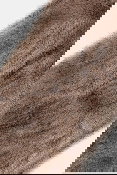Tørklæde STAND STUDIO Lone Patterned Faux Fur Scarf Brun | 66566.9397, 2
