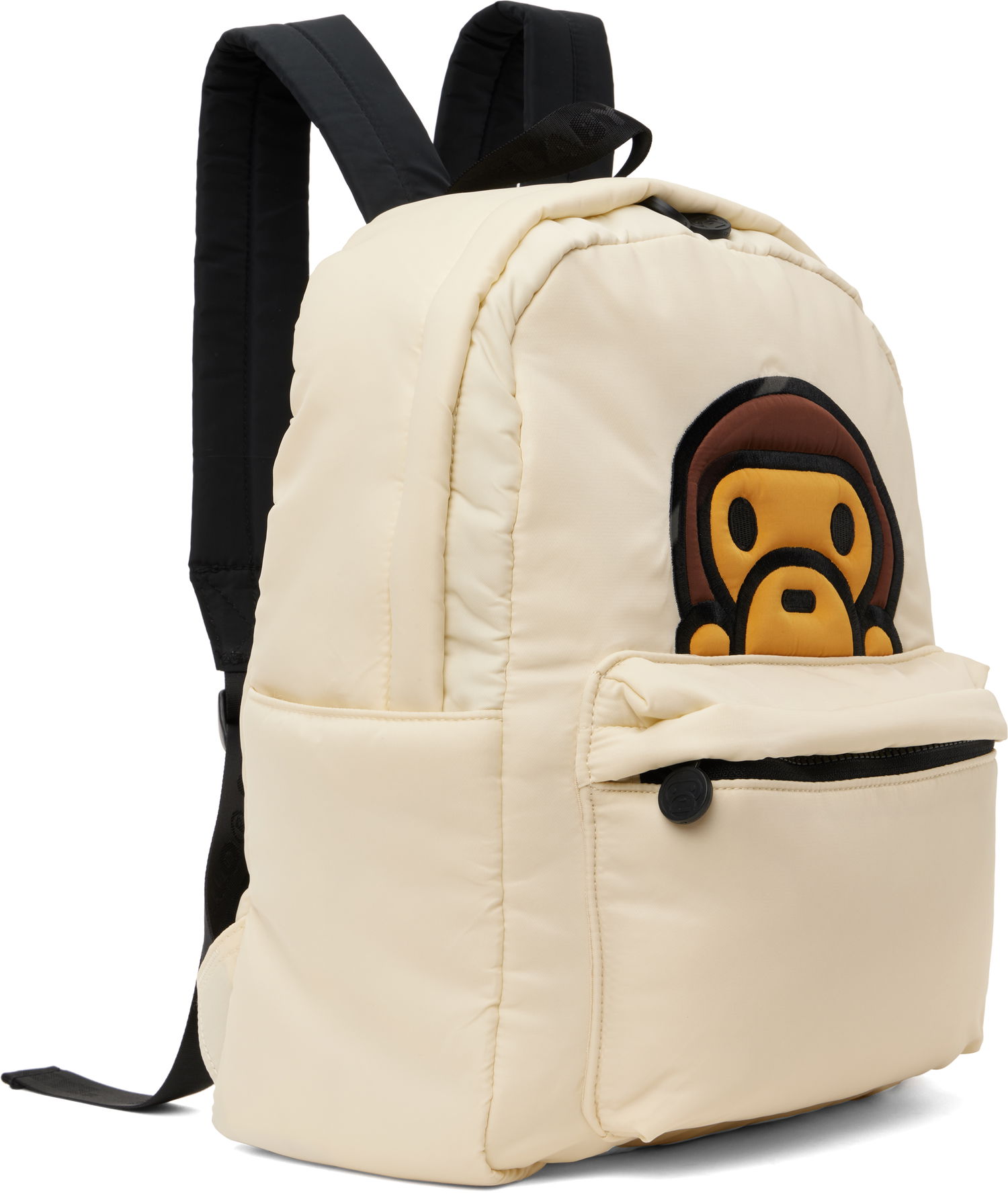 Rygsæk BAPE BAPE Baby Milo Medium Backpack Beige | 0MXBGW4276XXO, 1