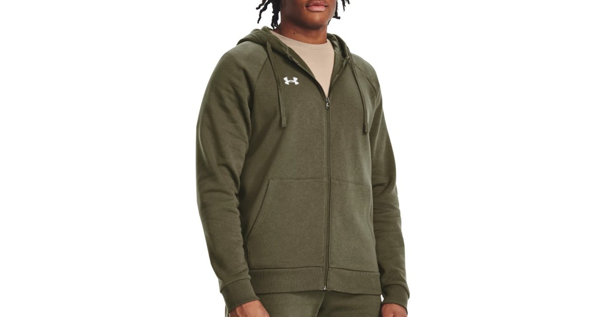 Sweatshirt Under Armour Rival Fleece FZ Grøn | 1379767-390, 1
