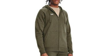 Sweatshirt Under Armour Rival Fleece FZ Grøn | 1379767-390, 1