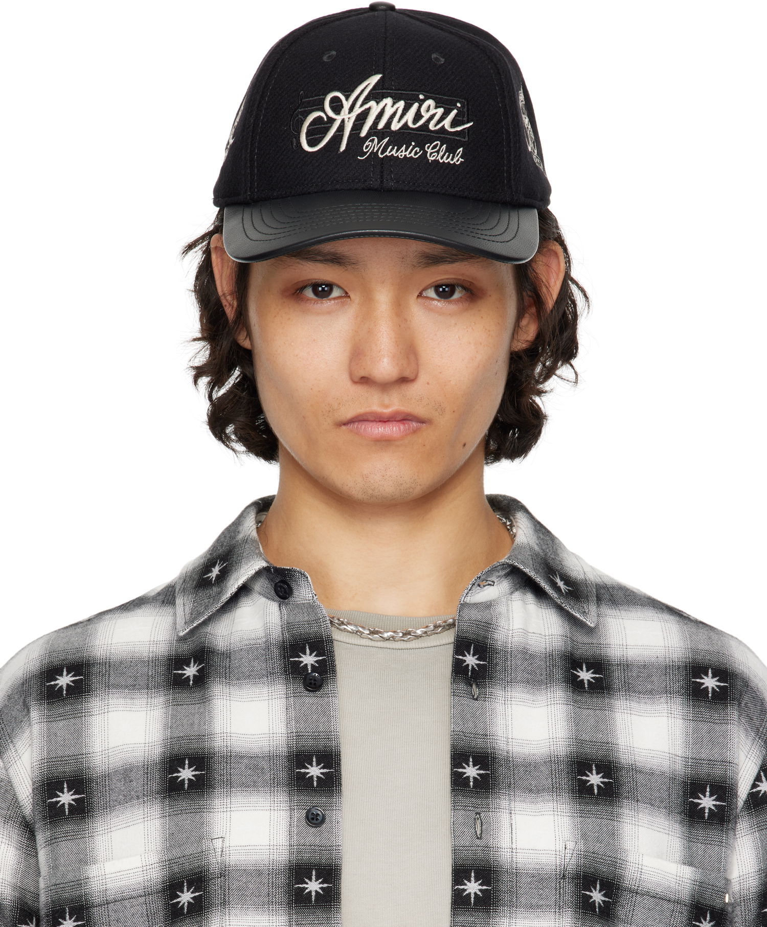 Kasket AMIRI Amiri 'Music Club' Baseball Cap Sort | AMHACP1044, 0