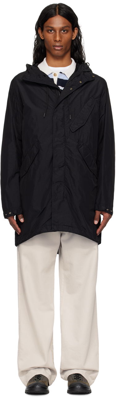 Vindjakke C.P. Company C.P. Company Flatt Nylon Goggle Fishtail Parka Sort | 18CMOW064A-005991G, 0