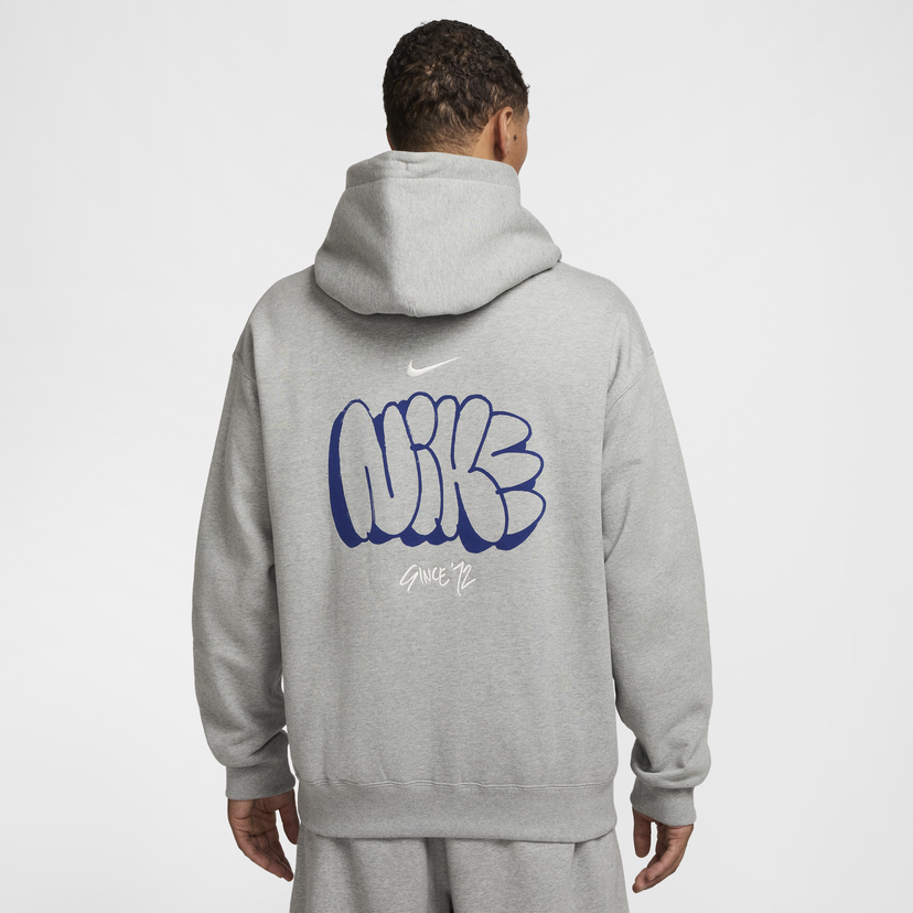 Sweatshirt Nike Fleece Hoodie With Hood Grå | HQ4181-063