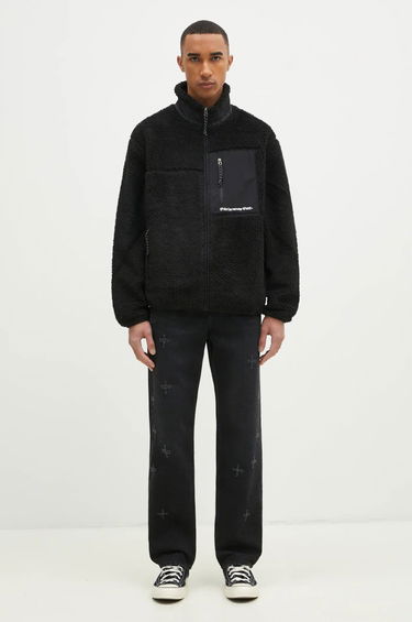 Puffer jakke thisisneverthat thisisneverthat SP Sherpa Fleece Jacket Sort | TN243BOWHS01, 4