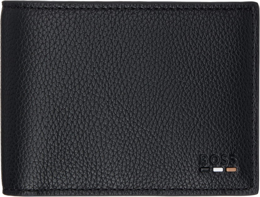 Tegnebog BOSS Leather Bifold Wallet Sort | 50536512