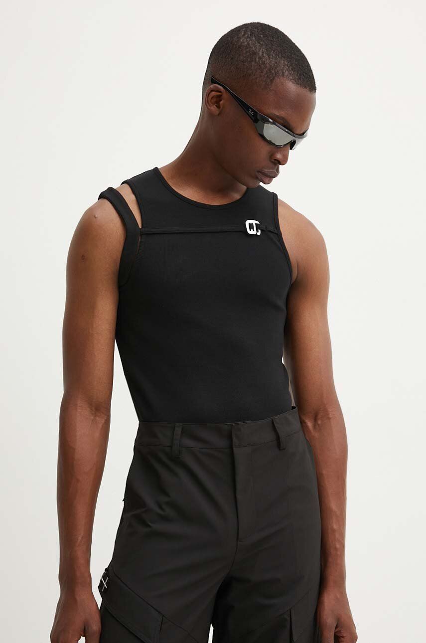 Tanktop HELIOT EMIL Cutout Detail Tank Top Sort | PREAW24.M.09.118, 1