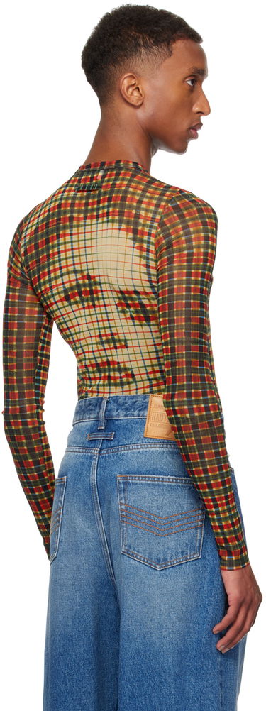 T-shirt Jean Paul Gaultier Gaultier Tartan Face Long Sleeve T-Shirt Flerfarvet | 24/31-F-TO224-T563-95105030, 2