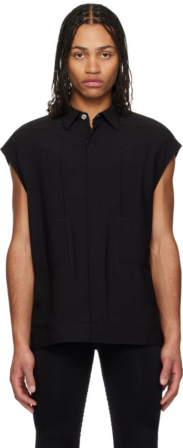 Skjorte Rick Owens Rick Owens Sleeveless Jumbo Shirt Sort | RU01E5776 Y, 0