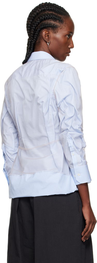 Skjorte Maison Margiela Maison Margiela Organic Cotton Button-Down Shirt Blå | S29DL0218 MTN125, 2