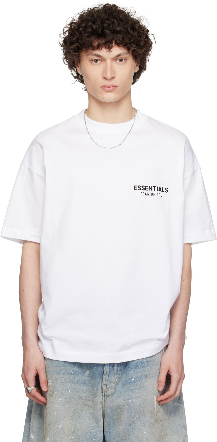 T-shirt Fear of God ESSENTIALS Classic Short Sleeve T-Shirt Hvid | 125AS254192F