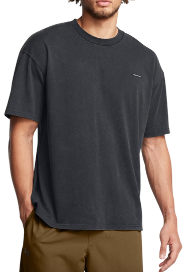 T-shirt Under Armour HW OS LOGO WASH T-Shirt Sort | 1389147-001, 0