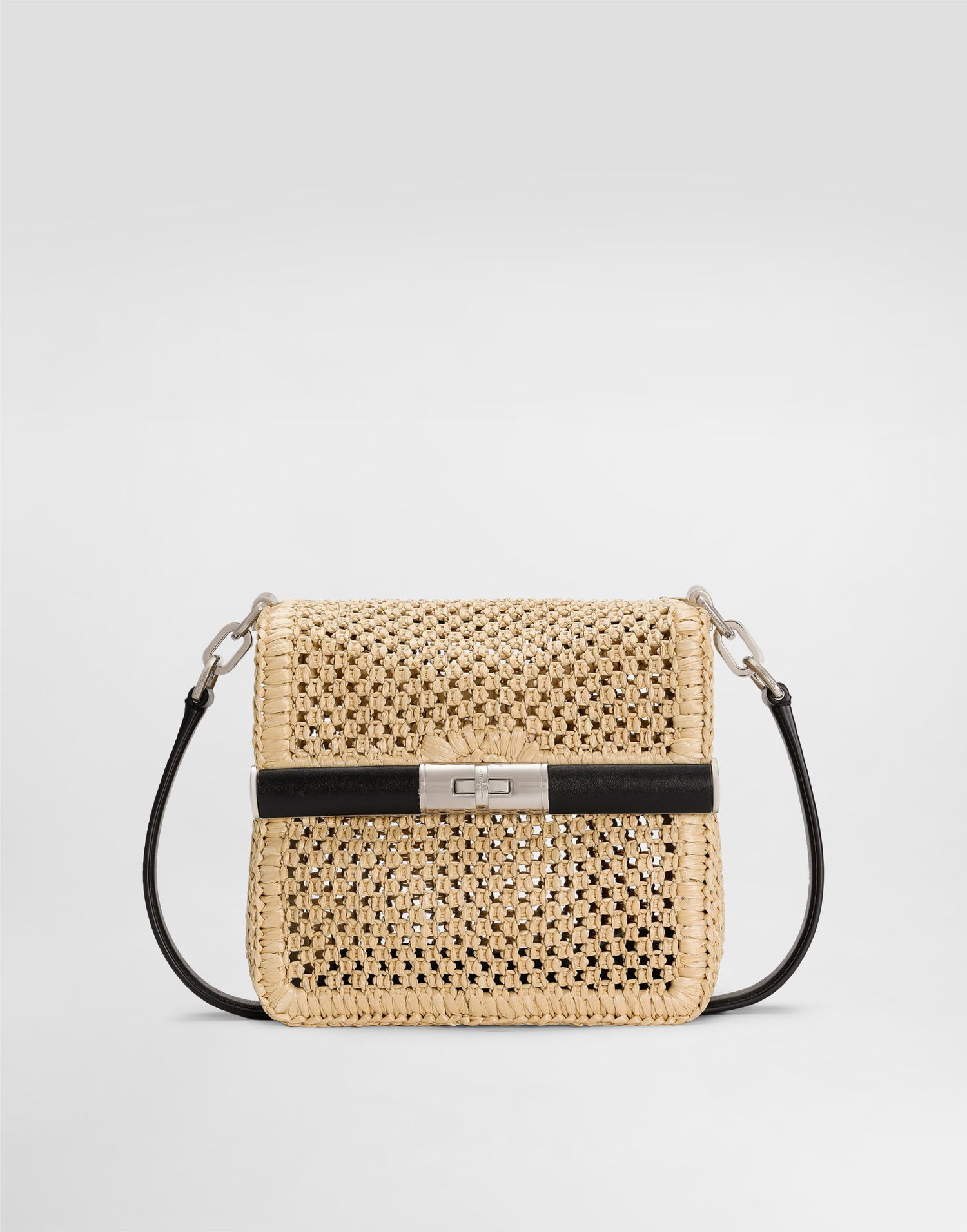 Skuldertaske Dolce & Gabbana Dolce & Gabbana Woven Raffia Crossbody Bag Beige | BM2445A9O838L797, 0