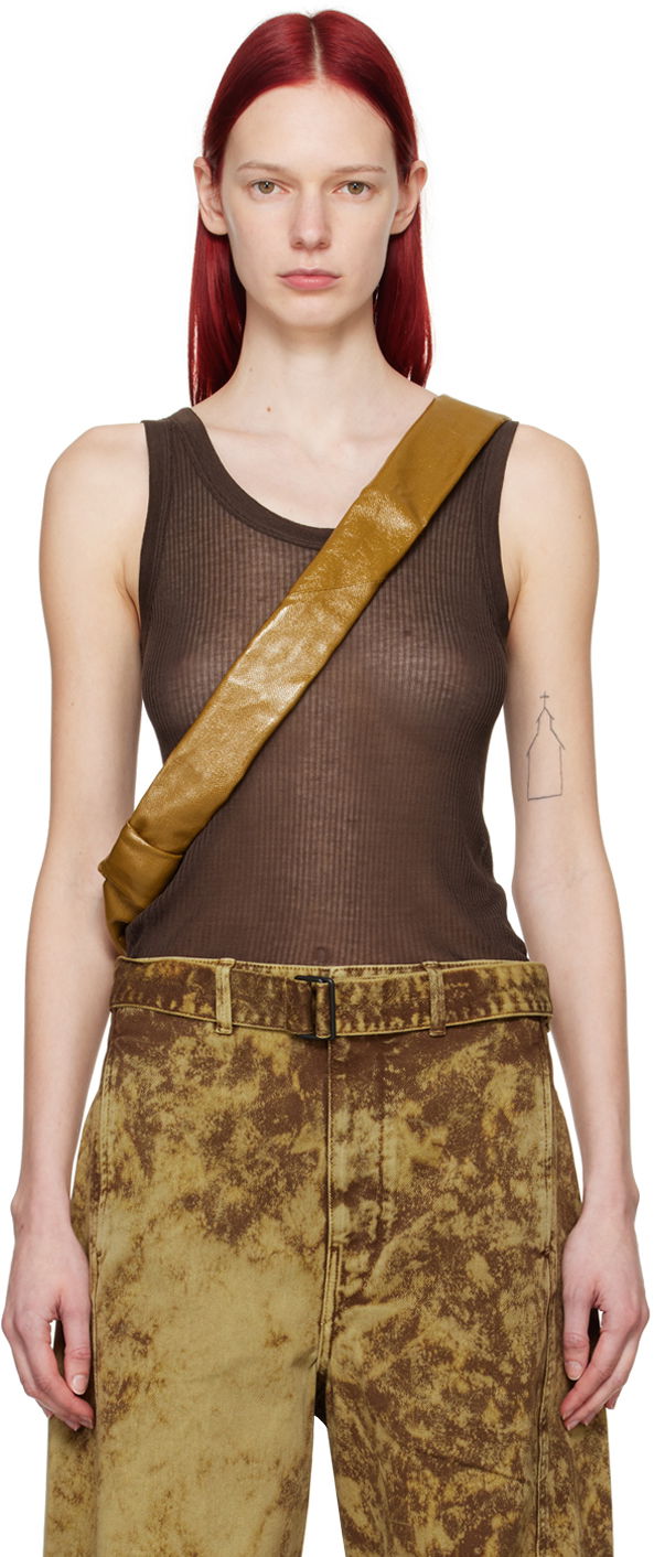 Tanktop LEMAIRE Seamless Tank Top Brun | TO1156 LK1017