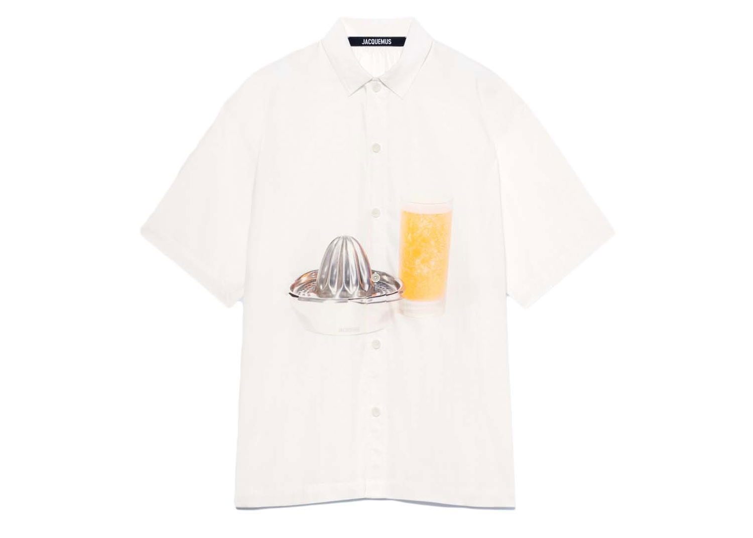 Skjorte Jacquemus La Chemise Moisson Press Sleeved Hvid | 215SH009-1055 1BF, 0