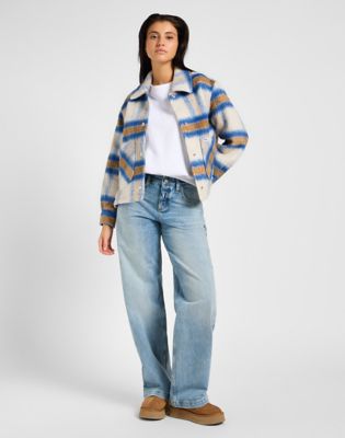 Jakke Lee Lee Cropped Wool Jacket Size XS Flerfarvet | 112355153, 1