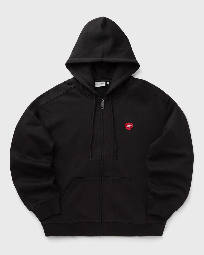 Sweatshirt Carhartt WIP Heart II Hartt Zip-Up Hoodie Sort | I035176-89.XX