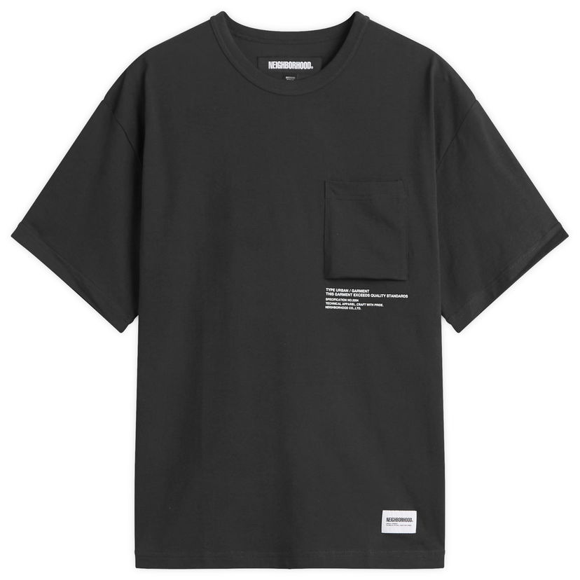 T-shirt Neighborhood Sheltech Pocket T-Shirt, Size Large Sort | 251BWNH-CSM01-BLK