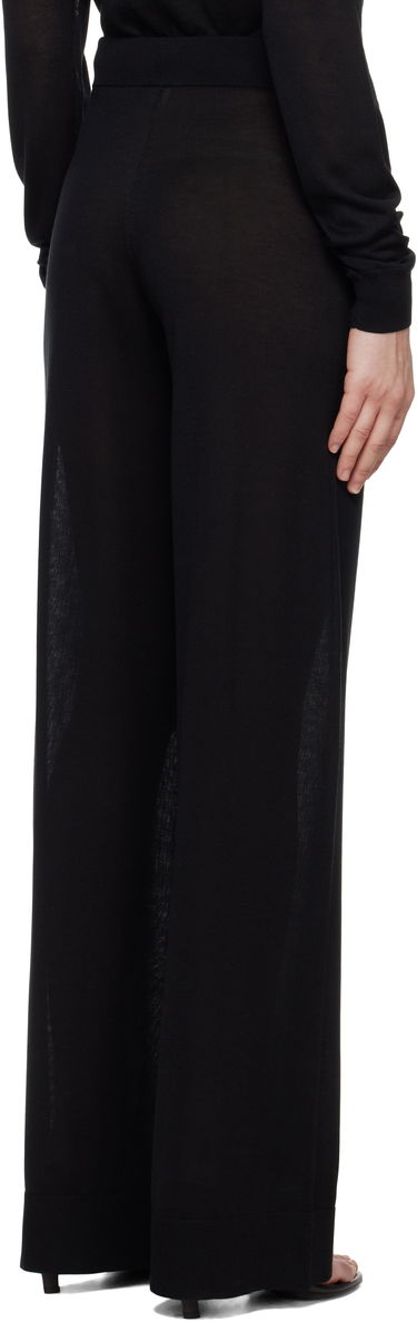 Bukser TOTEME TOTEME Wide Knit Trousers Sort | 252-WRB0258-YA0151, 2